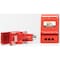 The Equipment Lock Company Heavy Duty Rolling Door Lock secures the locking handle of a roll-up door in the downward position HDRDL-KA - alternate 3